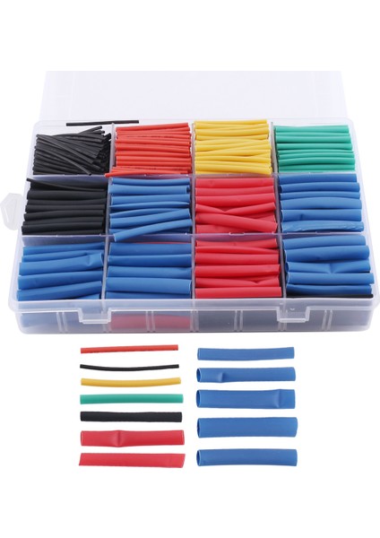 850PCS Isıyla Daralan Eşleştirme Borusu 2:1 Isıyla Daralan Boru Isıyla Daralan Boru Çeşitli Kombinasyonlar (Yurt Dışından)
