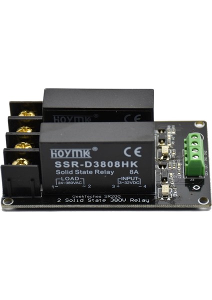 380V 8A 2 Kanal Ssr Kartı Katı Hal Röle Modülü Yüksek Düşük Seviye Hl Tetik Kartı D3808 Arduino Için Kontrol Cihazı (Yurt Dışından)