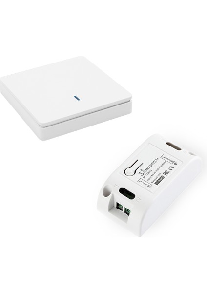 Kablosuz Akıllı Işık Anahtarı Rf 433MHZ Aydınlatma Kontrolü Akıllı Anahtar Ac 90-250V 10A Modülü (1 W ve 1 C) (Yurt Dışından)
