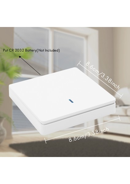 Kablosuz Akıllı Işık Anahtarı Rf 433MHZ Aydınlatma Kontrolü Akıllı Anahtar Ac 90-250V 10A Modülü (1 W ve 1 C) (Yurt Dışından)