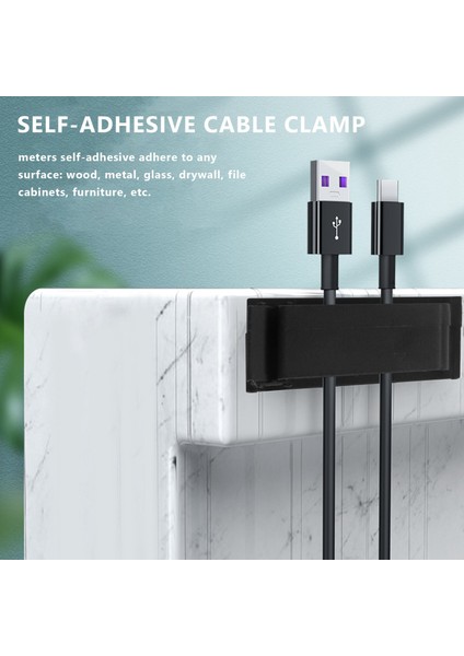 30 Adet Kablo Klipsleri Kablo Kelepçeleri Siyah, Masa Kablo Tutucu Kendinden Yapışkanlı ve Kablo Menteşeleri Kablo Yönetimi Şarj Kablosu Yönetim Sistemi (Yurt Dışından) fiyatları