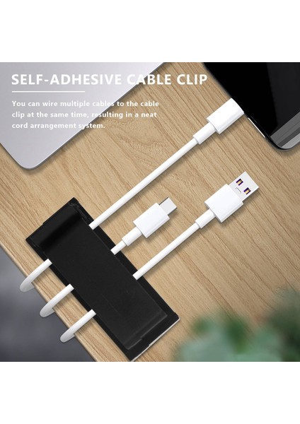 30 Adet Kablo Klipsleri Kablo Kelepçeleri Siyah, Masa Kablo Tutucu Kendinden Yapışkanlı ve Kablo Menteşeleri Kablo Yönetimi Şarj Kablosu Yönetim Sistemi (Yurt Dışından) fırsatları