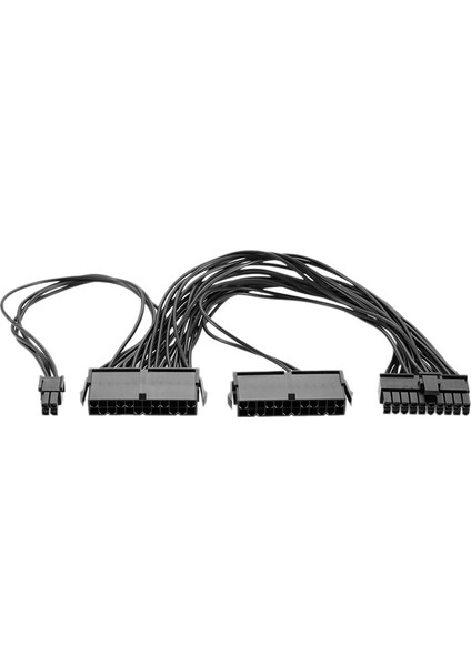 12 Inç Çift Psu Güç Kaynağı 24 Pin 18AWG Uzatma Kablosu, Atx Anakart Için, 24 Pin Ila 24(20+4) Pin (Yurt Dışından)