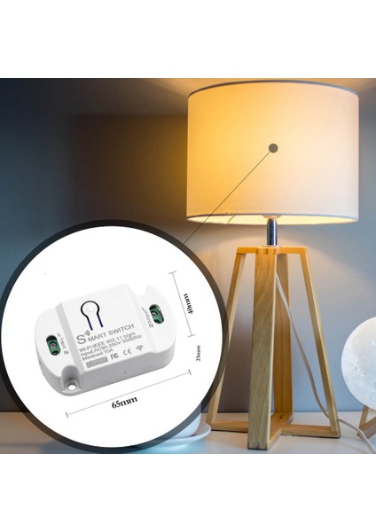 Tuya Wifi Akıllı Anahtar 10A Kablosuz Zamanlayıcı Akıllı Ev LED Işık Akıllı Yaşam App Ses Kontrolü Otomasyon Modülü (Yurt Dışından)