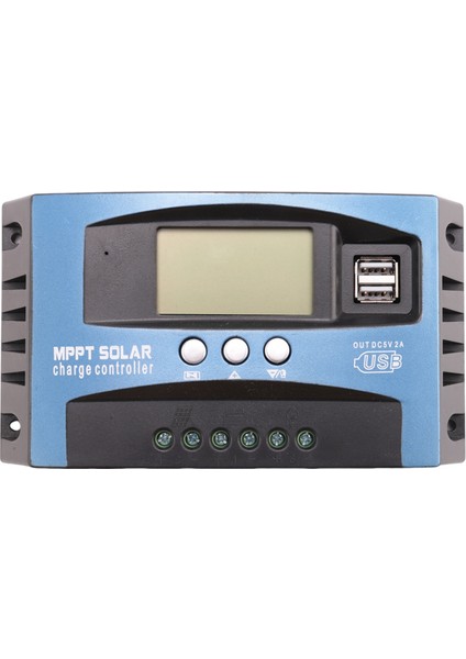 100A Mppt Güneş Şarj Kontrol Cihazı Çift USB LCD Ekran 12V 24V Otomatik Güneş Hücresi Paneli Şarj Regülatörü Yük ile (Yurt Dışından)
