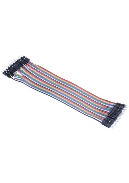 40 Adet 20 cm 2.54 mm Erkek-Erkek Breadboard Jumper Tel Kablo Arduino Için (Yurt Dışından) modelleri