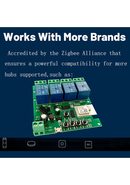 Zigbee Tuya Akıllı 4ch Röle Modülü DC5V 7-32V RF433MHZ Uzaktan Kumanda Işık Anahtarı Alexa Google Home ile Çalışır (Yurt Dışından) indirimleri