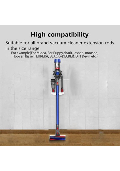 Braket Tutucu Eki Klip Duvara Montaj Standı Dock Xiaomi Dyson V11 V10 V8 7 V6 Sopa Elektrikli Süpürge Değnek Tüpü (Yurt Dışından)