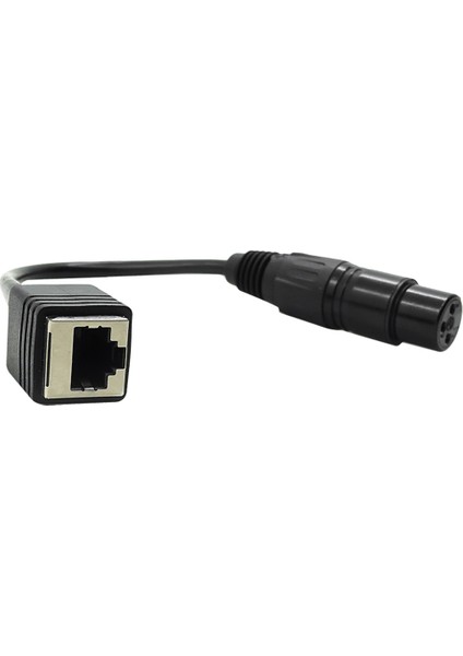 Adaptör Dönüştürücü Dmx Kablo Uzatma Kablosu Xlr 3 Pin - RJ45 Ağ Konektörü (Erkek) (Yurt Dışından)