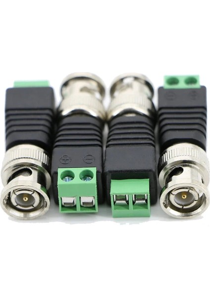 Bnc Erkek Balun Konnektörü 20 Adet Koaksiyel Cat5 - Bnc Erkek Konnektörü Cctv Gözetim Video Kameraları Için Bnc Erkek Konnektörü (Yurt Dışından)