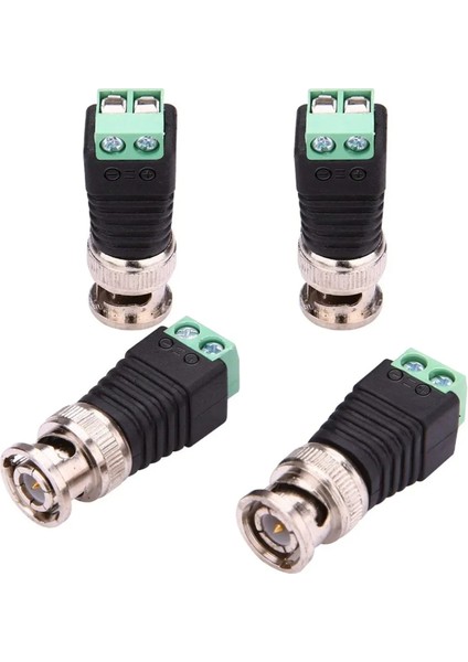 Bnc Erkek Balun Konnektörü 20 Adet Koaksiyel Cat5 - Bnc Erkek Konnektörü Cctv Gözetim Video Kameraları Için Bnc Erkek Konnektörü (Yurt Dışından)