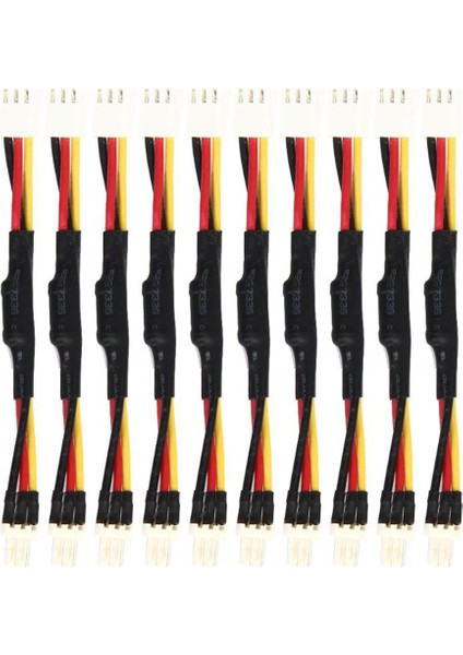 10 Adet 3pın Pc Fan Hızını Azaltma Gürültü Uzatma Direnç Kablosu Tel 3 Pin Erkek - Dişi Konnektör Pc Fan Için (Yurt Dışından)