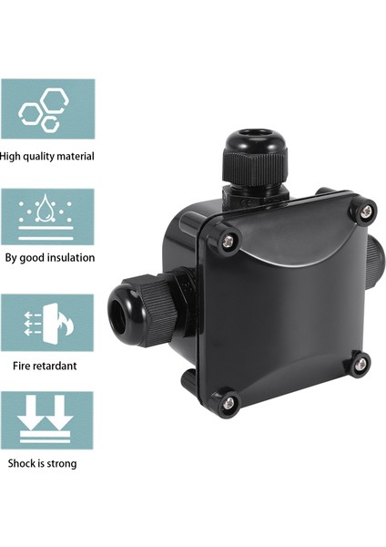 3 Yollu Bağlantı Kutusu, Ip 68 Dış Aydınlatma Için Su Geçirmez Konnektörler Harici Bağlantı Kutusu 10'lu Paket Siyah (Yurt Dışından) fırsatları