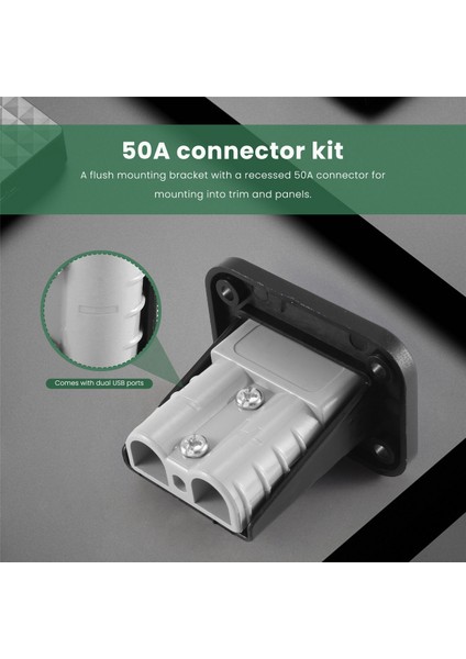 Yeni Gömme Montaj Anderson Fiş 50A Konnektör Kiti Montaj Braketi Paneli Kapak Aksesuarları Karavan Camper Tekne Kamyon (Yurt Dışından) indirimleri