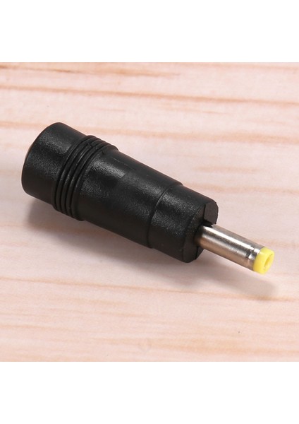 Sarı Uç 4.0x1.7 mm Erkek Fiş - 5.5x2.1mm Dişi Jak Dc Güç Konektörü Siyah (Yurt Dışından)