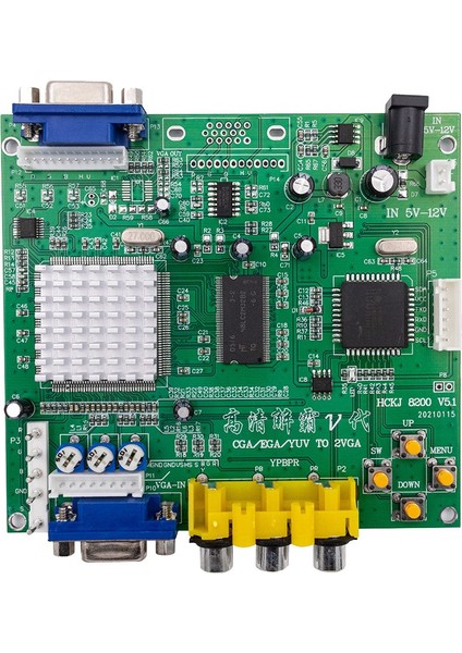 Arcade Oyunu Cga/ega/yuv/rgb'den VGA Çıkışına Hd Video Dönüştürücü Kurulu Arcade Oyun Monitörü Için Crt LCD Pdp Projektör (Yurt Dışından)