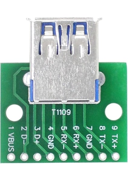 USB 3.0 Dişi Dip Pin Test Kartı USB 3.0 Dip Güç Adaptörü Devre Kartı Modülü USB 3.0 Adaptör Panosu Dönüştürücü (Yurt Dışından)