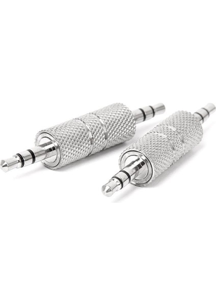 2 Adet 3.5mm Stereo Erkek - 3.5mm Erkek Kulaklık Ses Adaptörü Jakı Çoğaltıcı Konektörü (Yurt Dışından)