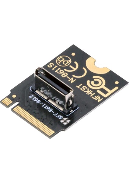 2230 Nvme M.2 Erkek - Oculink SFF-8612 SFF-8611 Pcı-E4.0 67 Pin Dişi Dikey Ana Bilgisayar Adaptörü Nvme U.2 SSD Egpu Için (Yurt Dışından)