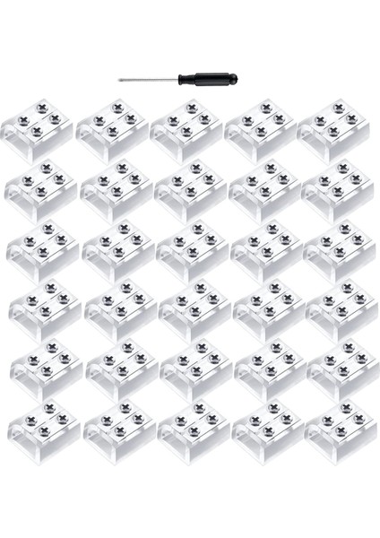 Pin 10 mm Lehimsiz LED Bant Işık Konektörü Tel Terminal Bloğu 5V 12V 24V Tek Renkli LED Şerit Işıklar, 30 Adet (Yurt Dışından)
