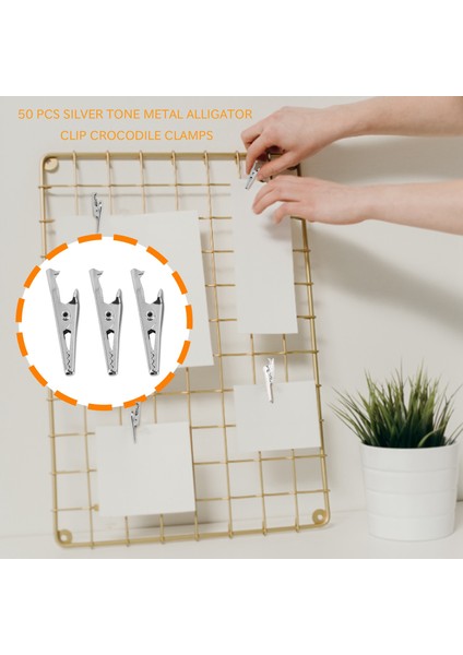 50 Adet Gümüş Ton Metal Timsah Klip Timsah Kelepçeleri (Yurt Dışından) modelleri