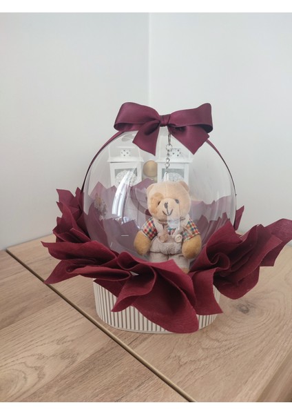 Büyülü Balon-Ayıcık Doğum Günü Yıldönümü Yenidoğan Tebrik Hediye Kutusu