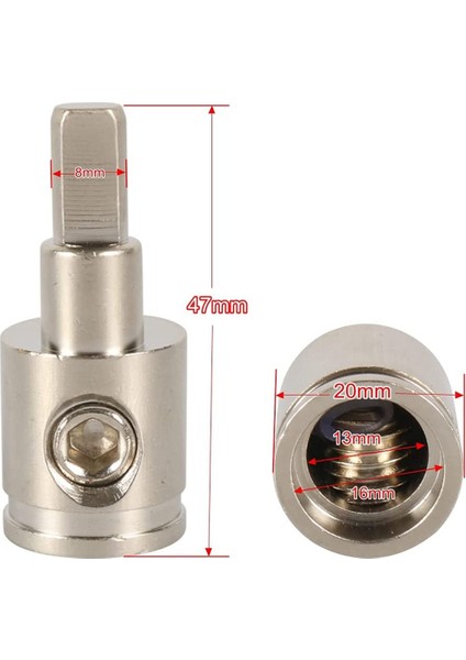 Amp Giriş Redüktörü 0 Ölçerden 4 Ölçer Tel Redüktör Güç/toprak Ga Adaptörleri Nikel Kaplama Pirinç 4 Adet (Yurt Dışından) fiyatları