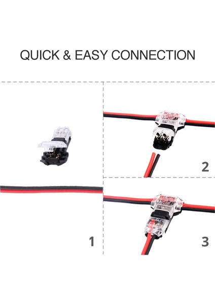 Kablo Konnektörleri - Alçak Gerilim T Tap Kablo Konektörü, 3 Yollu Kablo Konektörü, T Tipi 2 Pimli Lehimsiz 24-20 Awg'ye Uygun 12 Paket (Yurt Dışından) modelleri