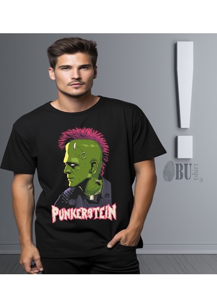 'punkerstein‘ Baskılı 'regular-Fit' Unisex Tişört