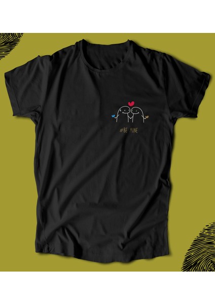 'be Mine - Sevgiliye Özel Konsept‘ Baskılı 'regular-Fit' Unisex Tişört