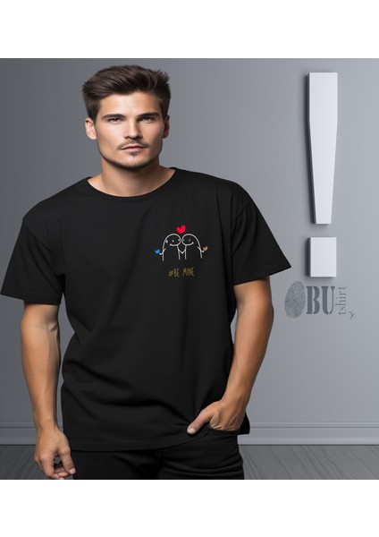 'be Mine - Sevgiliye Özel Konsept‘ Baskılı 'regular-Fit' Unisex Tişört modelleri