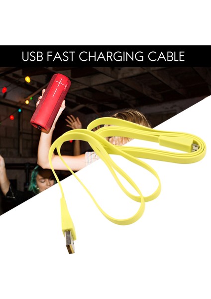 Logitech Ue Boom 2 /ue Megaboom /ue Wonderboom /ue Roll 2 Bluetooth Hoparlör Için USB Hızlı Şarj Kablosu Şarj Adaptörü (Yurt Dışından)