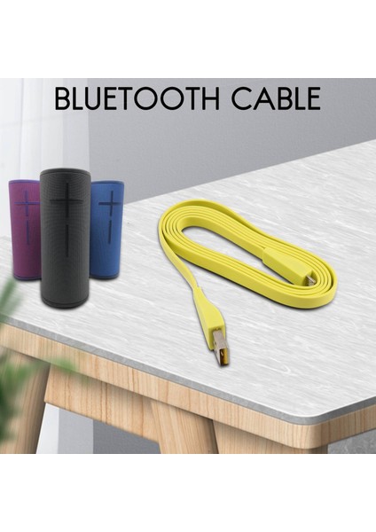 Logitech Ue Boom 2 /ue Megaboom /ue Wonderboom /ue Roll 2 Bluetooth Hoparlör Için USB Hızlı Şarj Kablosu Şarj Adaptörü (Yurt Dışından)