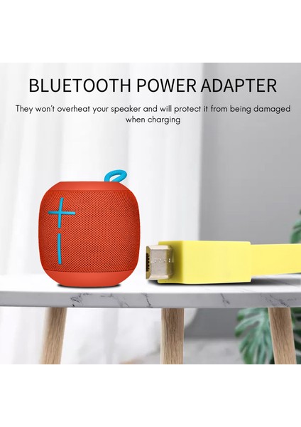 Logitech Ue Boom 2 /ue Megaboom /ue Wonderboom /ue Roll 2 Bluetooth Hoparlör Için USB Hızlı Şarj Kablosu Şarj Adaptörü (Yurt Dışından)