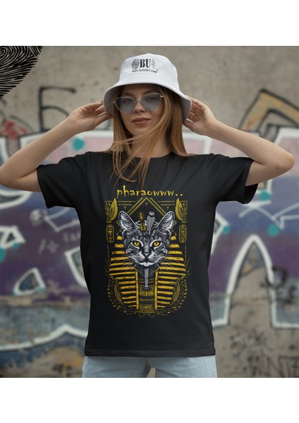 'pharaoh Cat‘ Baskılı 'regular-Fit' Unisex Tişört fiyatları