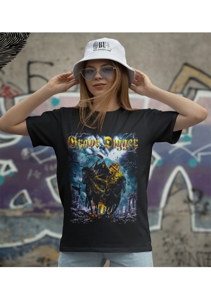 'grave Digger‘ Baskılı 'regular-Fit' Unisex Tişört fiyatları
