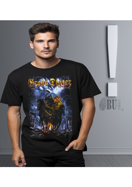 'grave Digger‘ Baskılı 'regular-Fit' Unisex Tişört modelleri