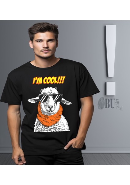'ı'm Cool‘ Baskılı 'regular-Fit' Unisex Tişört