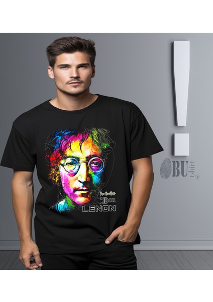 ' John Lennon – The Beetles‘ Baskılı 'regular-Fit' Unisex Tişört modelleri