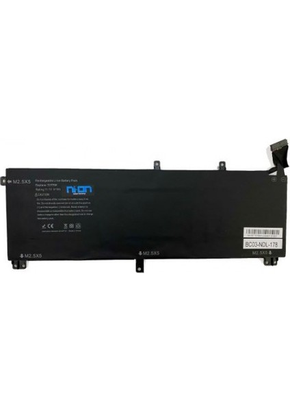 Dell Precision M3800 P31F P31F001 Notebook Batarya - Pil