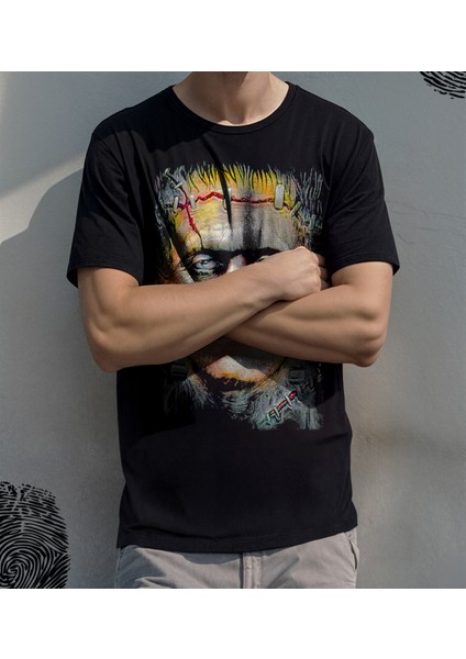 'frankenstein – Mary Shelley - Comics‘ Baskılı 'regular-Fit' Unisex Tişört fırsatları