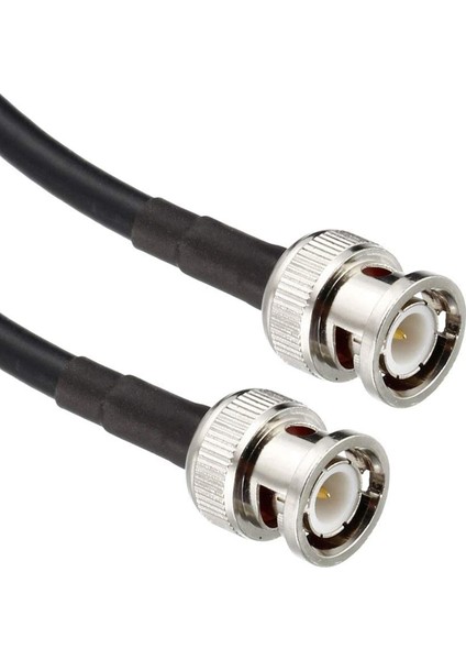 RG58 Koaksiyel Kablo Bnc Erkek - Bnc Erkek Konnektörlü 50 Ohm 6 Ft 2 Adet (Yurt Dışından)