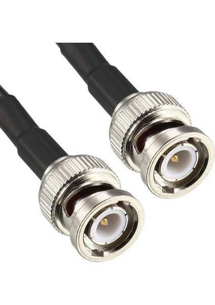 RG58 Koaksiyel Kablo Bnc Erkek - Bnc Erkek Konnektörlü 50 Ohm 6 Ft 2 Adet (Yurt Dışından)