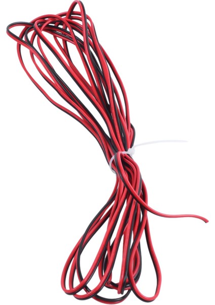 Araba Oto Hoparlör Için 5m 22AWG Kırmızı Siyah Çift Çekirdekli Elektrik Kablo Teli (Yurt Dışından) fiyatları