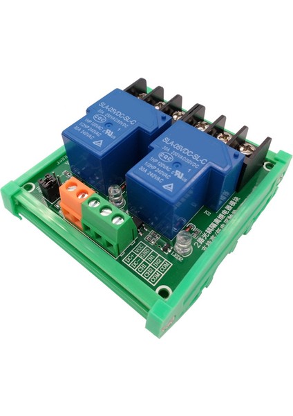 Akıllı Ev Plc'si Için Optocoupler Izolasyonlu Yüksek Düşük Tetikleyicili 2 Kanallı Röle Modülü 30A Kılavuz Raylı 5V (Yurt Dışından)