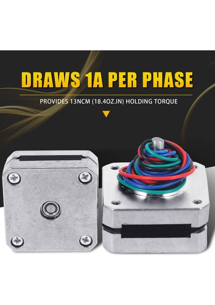 Adet 17HS08-1004S 4-Lead Nema 17 Step Motor 20MM 1A 13NCM(18.4OZ.IN) 42 Motor NEMA17 Step Diy 3D Yazıcı Cnc Xyz (Yurt Dışından)