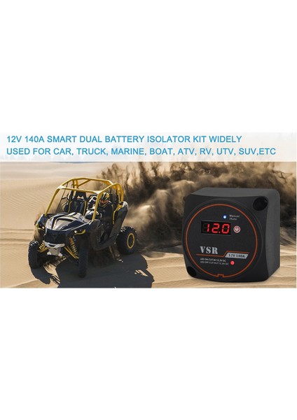 Akıllı Çift Akü Akıllı Izolatör 12V 140A Dijital Voltaj Hassas Röle Vsr Bölünmüş Şarj Kamp Arabaları Rv Için (Yurt Dışından) modelleri