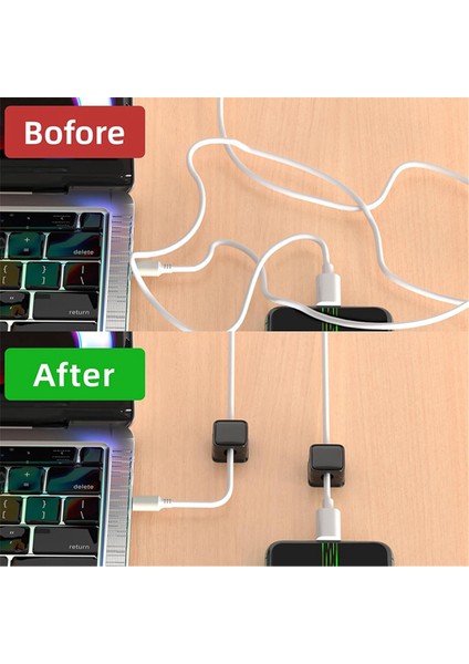Manyetik Kablo Klipsleri Kablo Yöneticisi Kablo Tutucu Iz Bırakmayan Manyetik Yapışkan Kablo Düzenleyici Klips Fiş Kancası Beyaz (Yurt Dışından) indirimleri