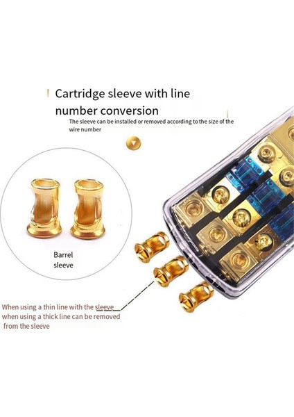 2 Yollu Anl Sigorta Tutucu, Bakır 0/2/4 Ölçü Ila 4/6/8 Ölçü 60 Amper Sigorta Dağıtım Bloğu Araba Ses Amplifikatörü Için (Yurt Dışından) indirimleri