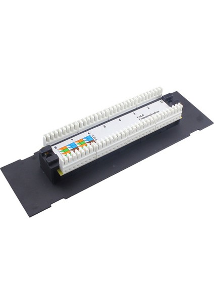 Cat.6 Için 8 Portlu Patch Panel Çok Yönlü Veri Merkezi Plastik Duvar Montajı Bilgisayar Ev Kablolama Sunucu Odası Ofis (Yurt Dışından)